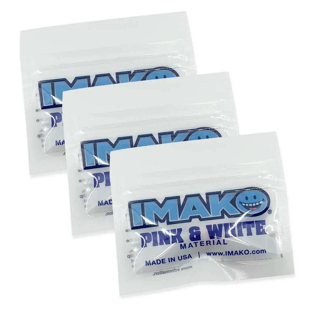 Imako® Pink & White Moldable Fitting Material – Fake Gums and Teeth - Imako