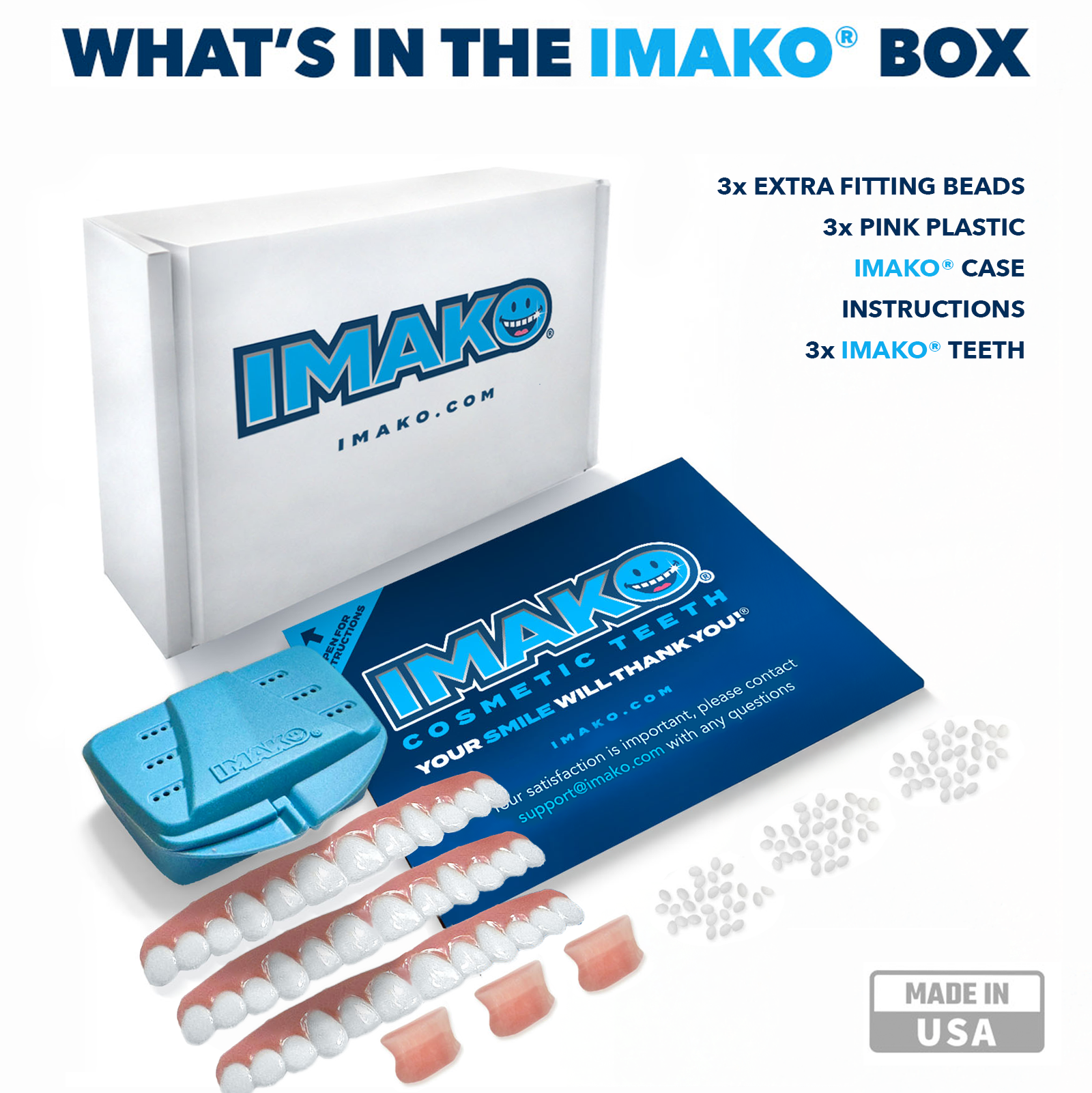 Imako® Cosmetic Teeth Kit