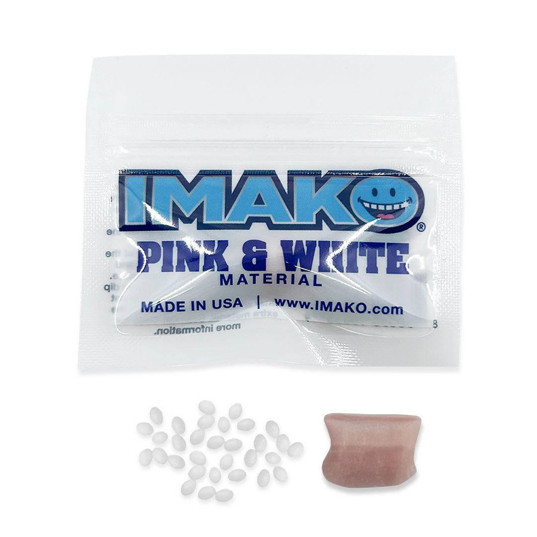 Imako® Pink & White Moldable Fitting Material – Fake Gums and Teeth - Imako
